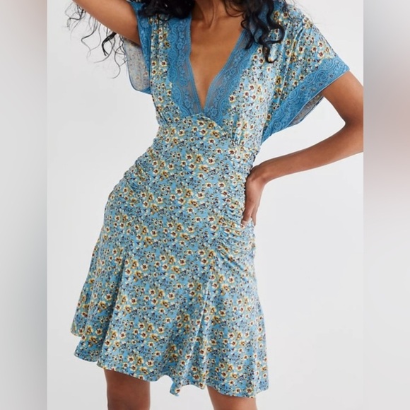 Free People Sweet Talker Mini Dress Size Small - Picture 1 of 14